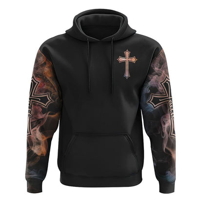I Asked God To Make Me A Better Man Cross Wings All Over Print 3D Hoodie, Christian Hoodie, Christian Sweatshirt, Bible Verse Shirt