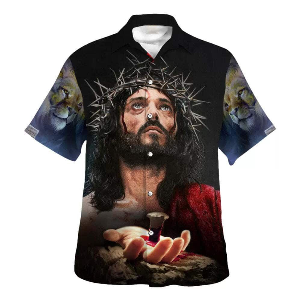I Believe In The God The Father Hawaiian Shirt For Men, Christian Hawaiian Shirt, Gift For Christian