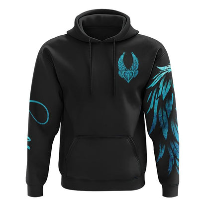 I Believe There Are Angles Among Us Cross Light Wings All Over Print 3D Hoodie, Christian Hoodie, Christian Sweatshirt, Bible Verse Shirt