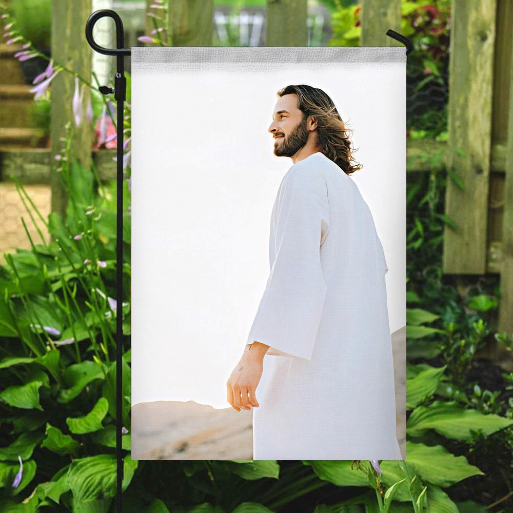 I Believe in Christ Flag, Jesus Garden Flag, Garden Flag, Welcome Garden Flags, Christian Flag, Scripture Flag, Garden Banner