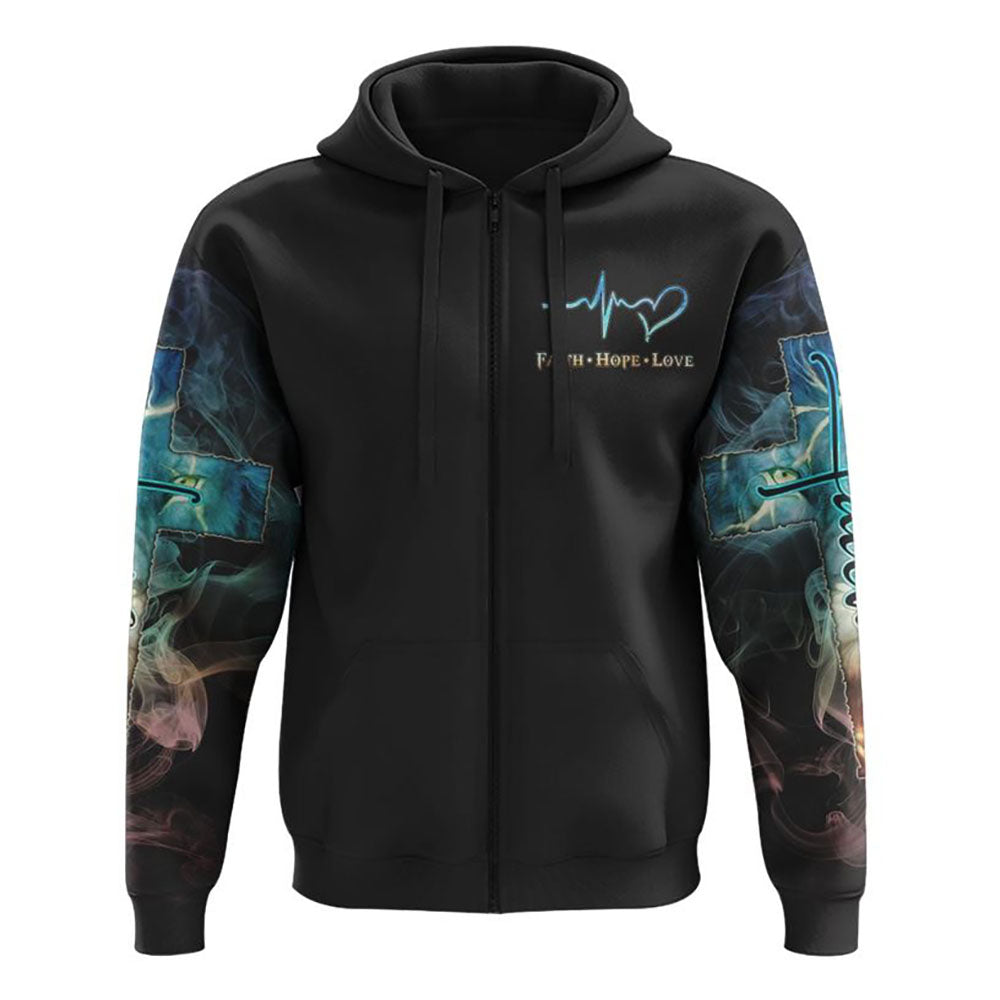 I Can Do All Things Lion Colorful All Over Print 3D Hoodie, Christian Hoodie, Christian Sweatshirt, Bible Verse Shirt