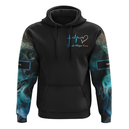 I Can Do All Things Lion Cross Colorful All Over Print 3D Hoodie, Christian Hoodie, Christian Sweatshirt, Bible Verse Shirt