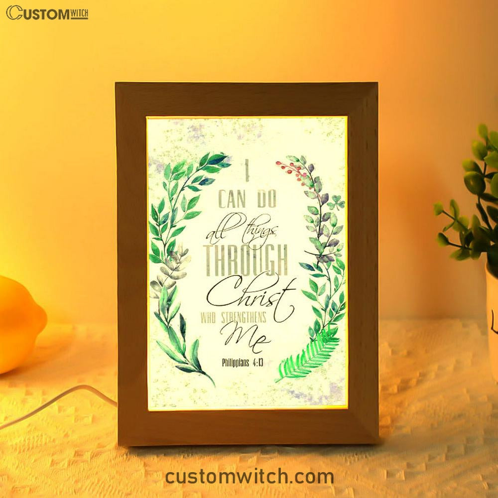 I Can Do All Things Through Christ Bay Leaf Bible Verse Decor Art - Bible Verse Decor - Scripture Art