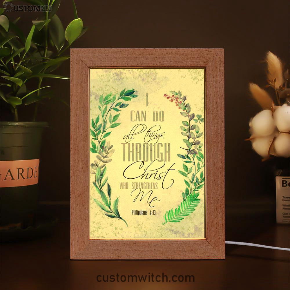 I Can Do All Things Through Christ Bay Leaf Bible Verse Decor Art - Bible Verse Decor - Scripture Art