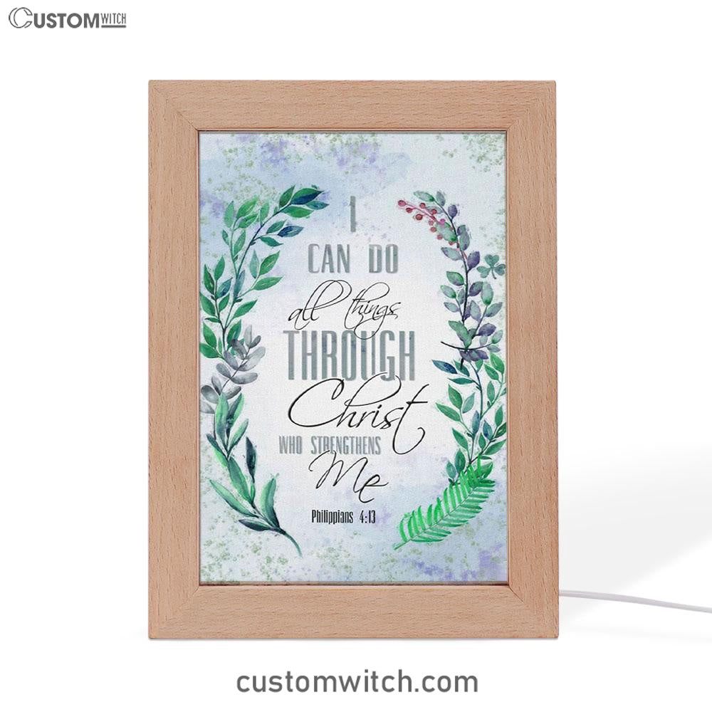 I Can Do All Things Through Christ Bay Leaf Bible Verse Decor Art - Bible Verse Decor - Scripture Art