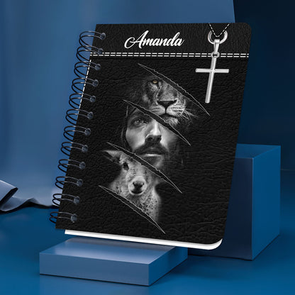 I Can Do All Things Through Christ Personalized Christian Spiral Notebook, Scripture Gifts For Christian