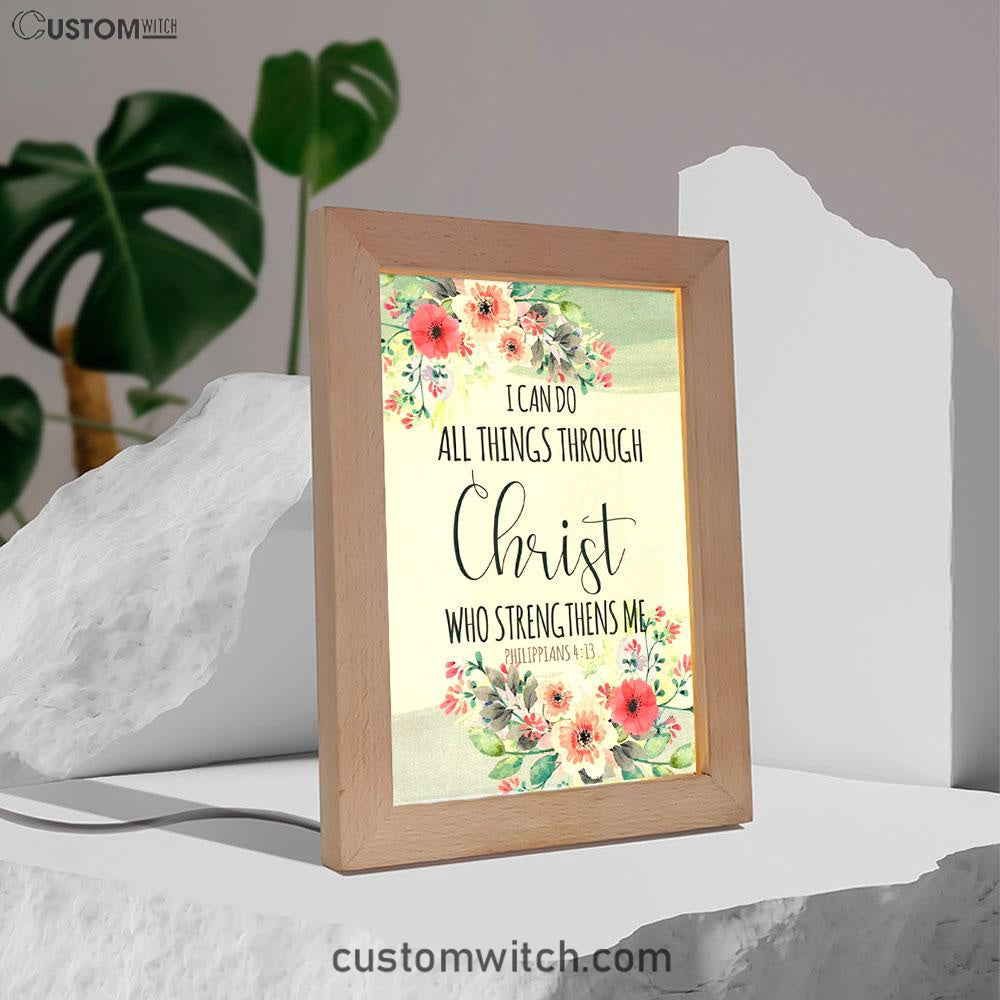 I Can Do All Things Through Christ Philippians 413 - Bible Verse Decor Art - Bible Verse Decor - Scripture Art