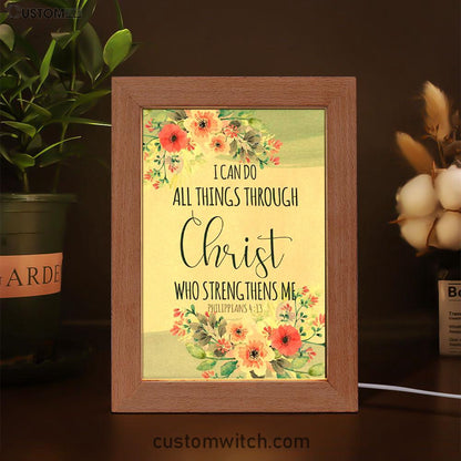 I Can Do All Things Through Christ Philippians 413 - Bible Verse Decor Art - Bible Verse Decor - Scripture Art