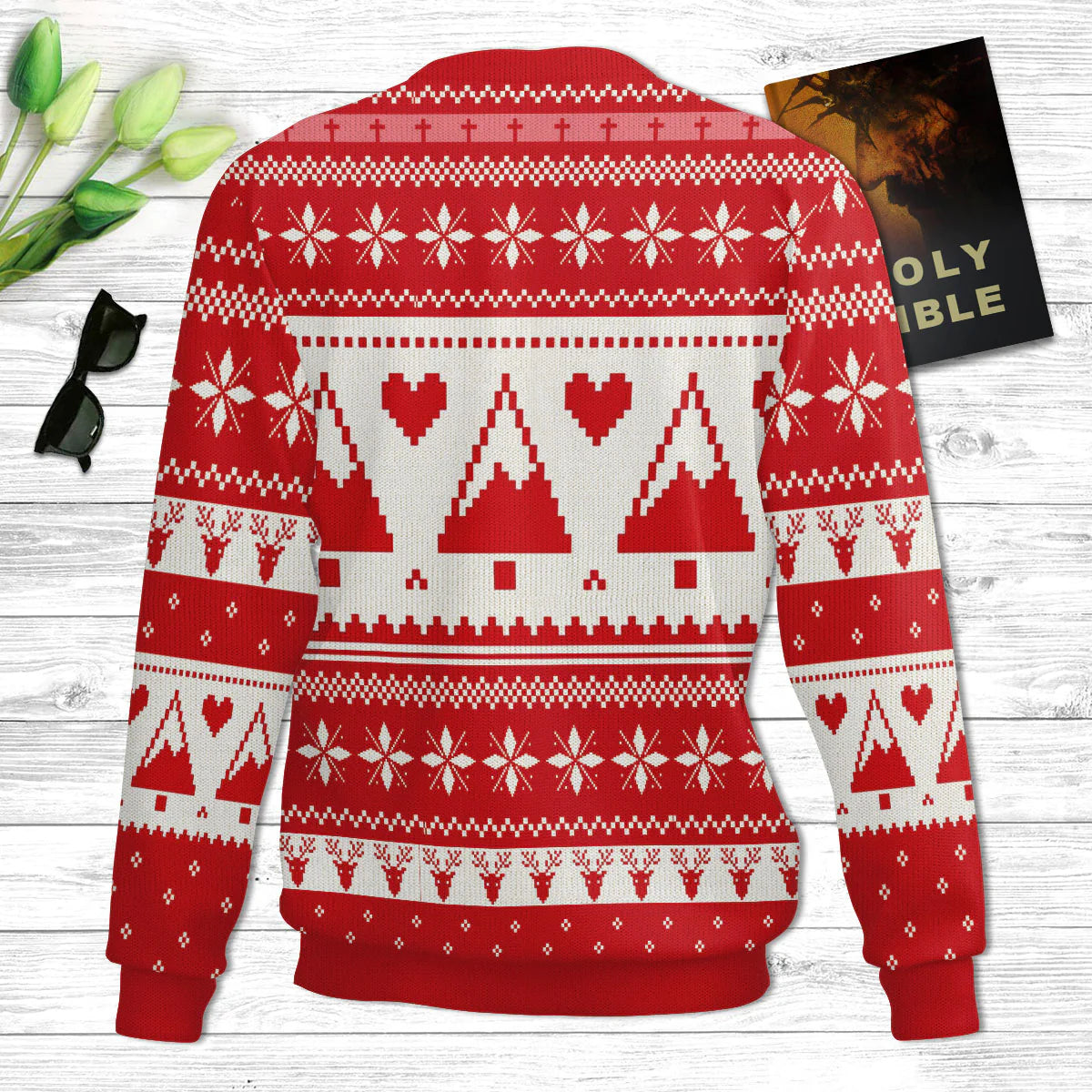 I Can Do All Things Through Christ Philippians 413 Ugly Christmas Sweater - Christian Unisex Sweater - Religious Christmas Gift