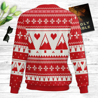 I Can Do All Things Through Christ Philippians 413 Ugly Christmas Sweater - Christian Unisex Sweater - Religious Christmas Gift