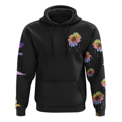 I Can Only Image Faith Rose Butterfly Cross All Over Print 3D Hoodie, Christian Hoodie, Christian Sweatshirt, Bible Verse Shirt