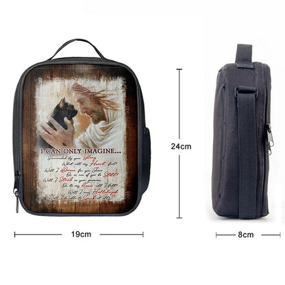 I Can Only Imagine Black Cat Jesus Lunch Bag, Take My Hand Lunch Bag, Christian Lunch Bag, Religious Lunch Box For School, Picnic