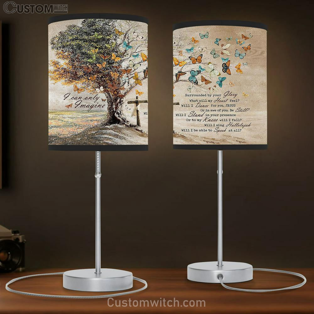 I Can Only Imagine Butterfly Old Tree Table Lamb Prints - Religious Table Lamb Art - Christian Home Decor