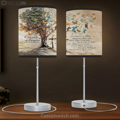 I Can Only Imagine Butterfly Old Tree Table Lamb Prints - Religious Table Lamb Art - Christian Home Decor