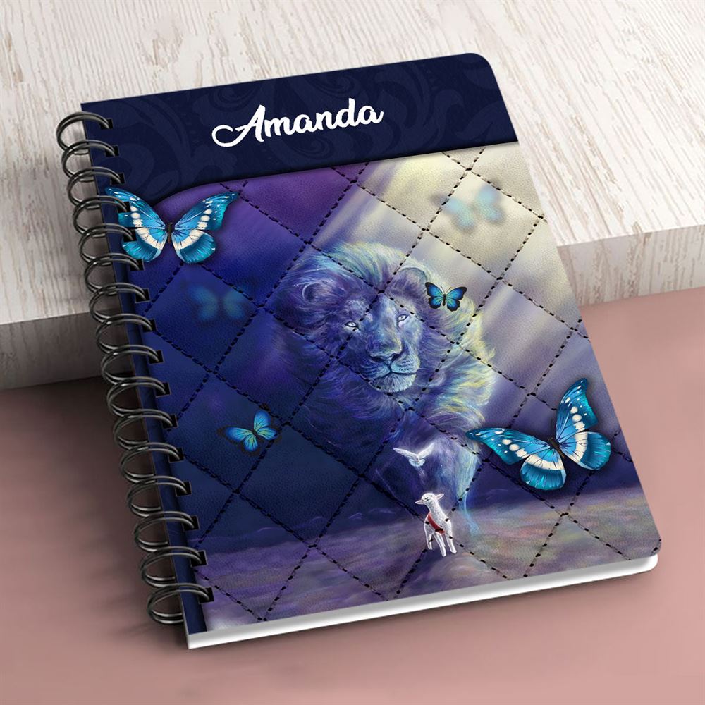 I Can Only Imagine Butterfly Personalized Spiral Journal, Spiritual Gift Faith For Christians