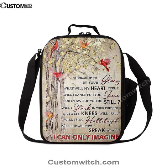 I Can Only Imagine Cardinal Lunch Bag, Christian Lunch Bag, Religious Lunch Box For School, Picnic