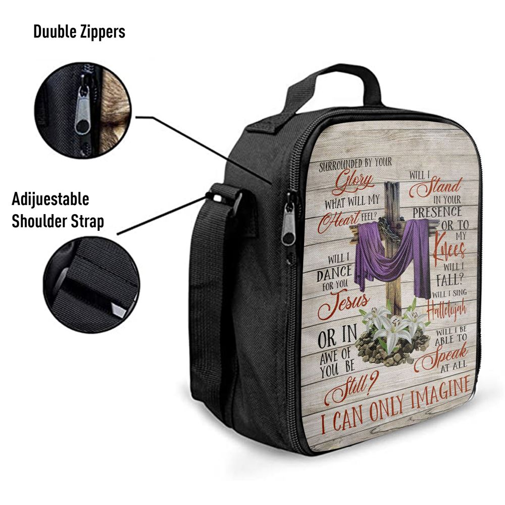 I Can Only Imagine Christian Song Lyrics Lunch Bag, Christian Lunch Bag, Religious Lunch Box For School, Picnic