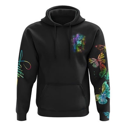 I Can Only Imagine Colorful Jesus Painting All Over Print 3D Hoodie, Christian Hoodie, Christian Sweatshirt, Bible Verse Shirt