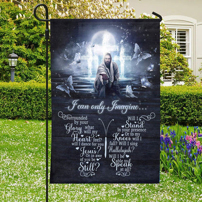 I Can Only Imagine Flag, Christian's Flag, Garden Decor, Garden Flag Stand, Christian Flag, Scripture Flag, Garden Banner