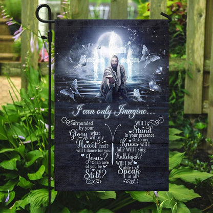I Can Only Imagine Flag, Christian's Flag, Garden Decor, Garden Flag Stand, Christian Flag, Scripture Flag, Garden Banner