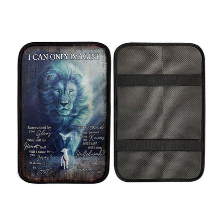 I Can Only Imagine Lion Dove Car Center Console Cover, Christ Car Armrest Accessories