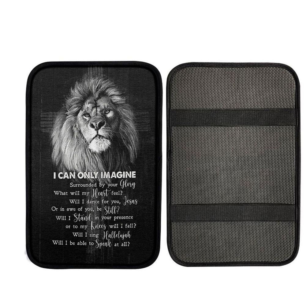 I Can Only Imagine Lion Of Judah Car Center Console Cover, Christ Car Armrest Accessories