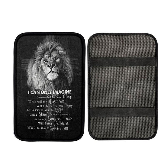 I Can Only Imagine Lion Of Judah Car Center Console Cover, Christ Car Armrest Accessories