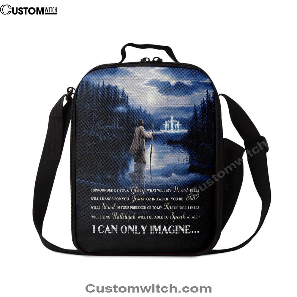 I Can Only Imagine Lunch Bag, Jesus Walking On Water Lunch Bag, Christian Lunch Bag, Religious Lunch Box For School, Picnic