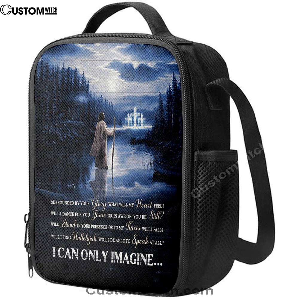 I Can Only Imagine Lunch Bag, Jesus Walking On Water Lunch Bag, Christian Lunch Bag, Religious Lunch Box For School, Picnic