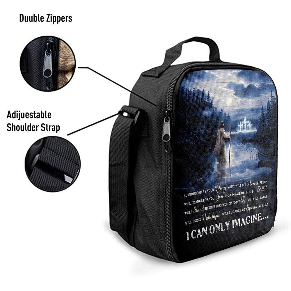 I Can Only Imagine Lunch Bag, Jesus Walking On Water Lunch Bag, Christian Lunch Bag, Religious Lunch Box For School, Picnic