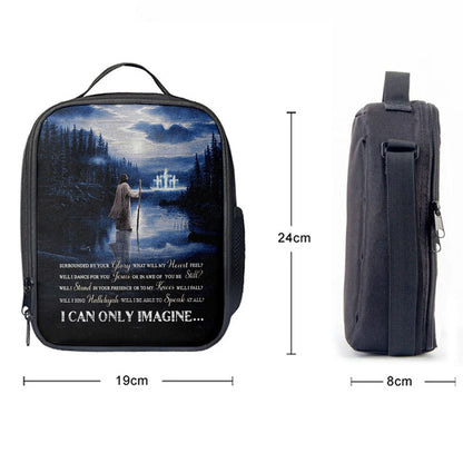 I Can Only Imagine Lunch Bag, Jesus Walking On Water Lunch Bag, Christian Lunch Bag, Religious Lunch Box For School, Picnic