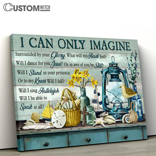 I Can Only Imagine Ocean Theme Large Canvas Art - Christian Wall Art Home Decor - Religious Canvas Prints