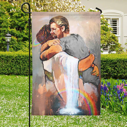 I Held Him And Would Not Let Him Go Flag, Jesus Garden Flag, Welcome Flag, Christian Flag, Scripture Flag, Garden Banner