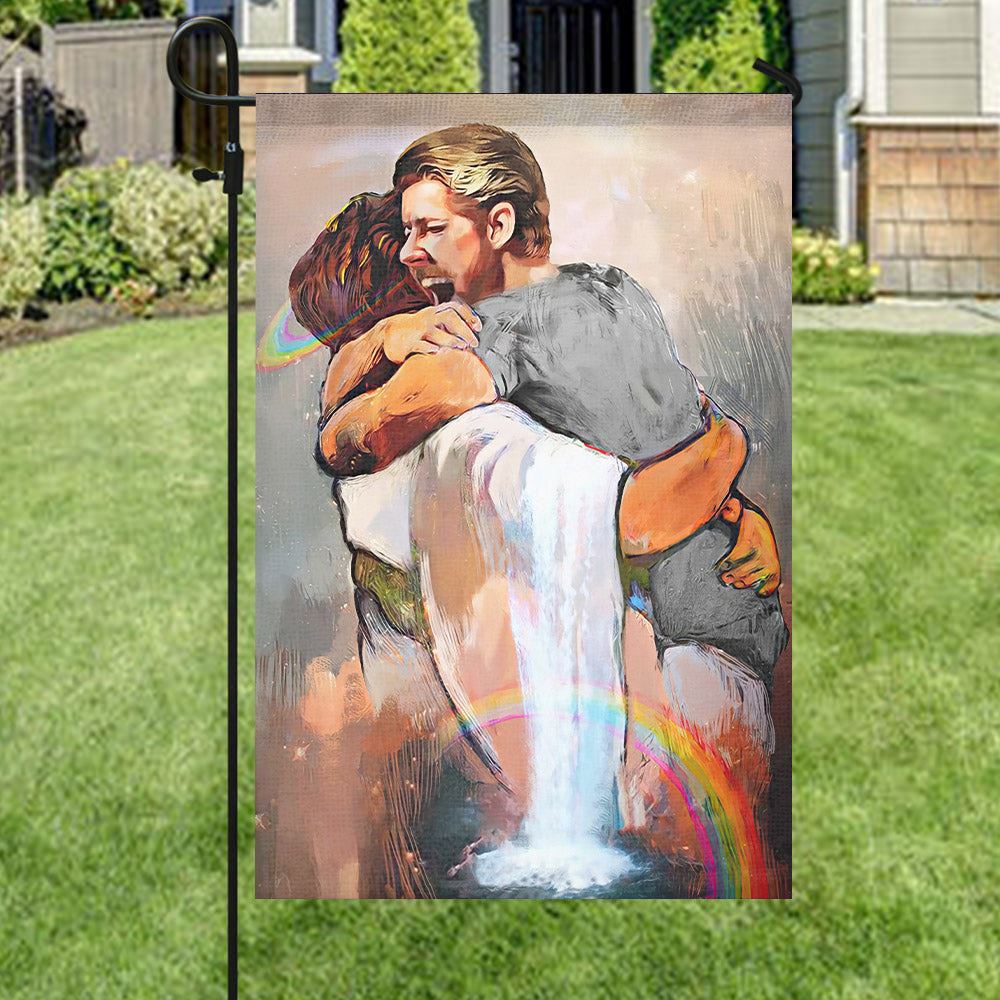 I Held Him And Would Not Let Him Go Flag, Jesus Garden Flag, Welcome Flag, Christian Flag, Scripture Flag, Garden Banner