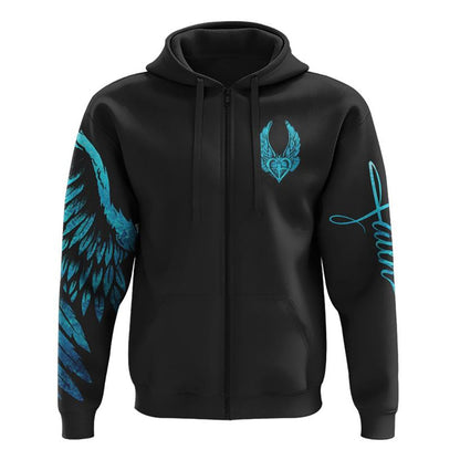 I Know Heaven Is A Beautiful Place Wings All Over Print 3D Hoodie, Christian Hoodie, Christian Sweatshirt, Bible Verse Shirt