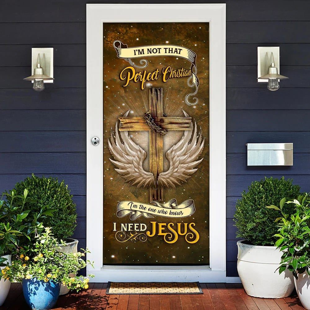 I Need Jesus Door Cover, Christian Door Decor, Door Christian Church, Christian Door Plaques