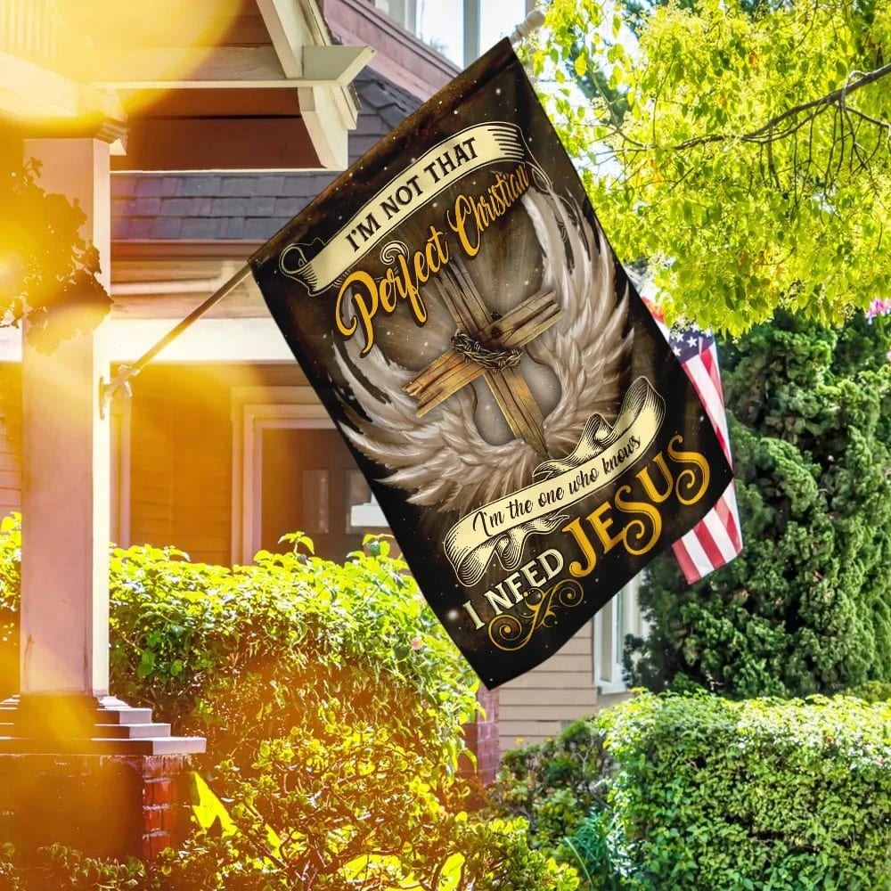I Need Jesus Flag, Outdoor Christian House Flag, Christian Flag, Scripture Flag, Garden Banner