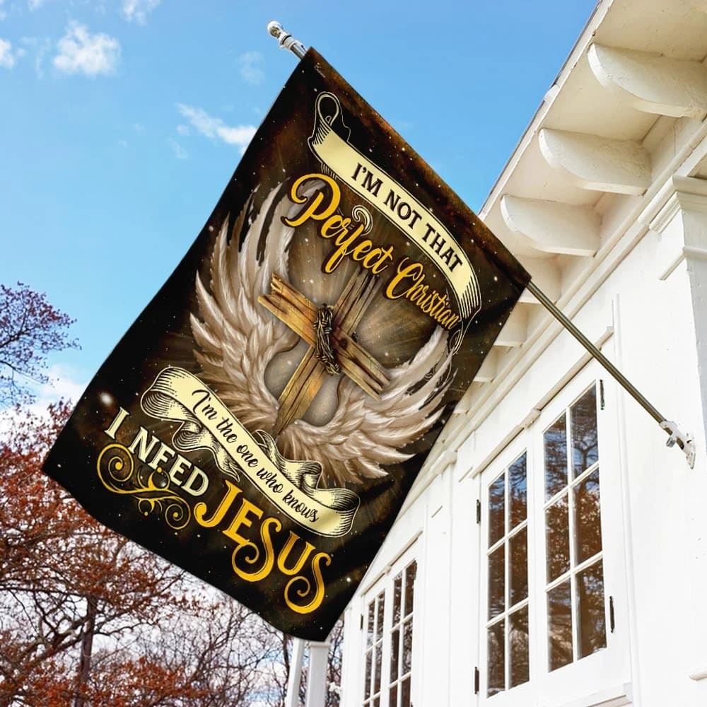 I Need Jesus Flag, Outdoor Christian House Flag, Christian Flag, Scripture Flag, Garden Banner