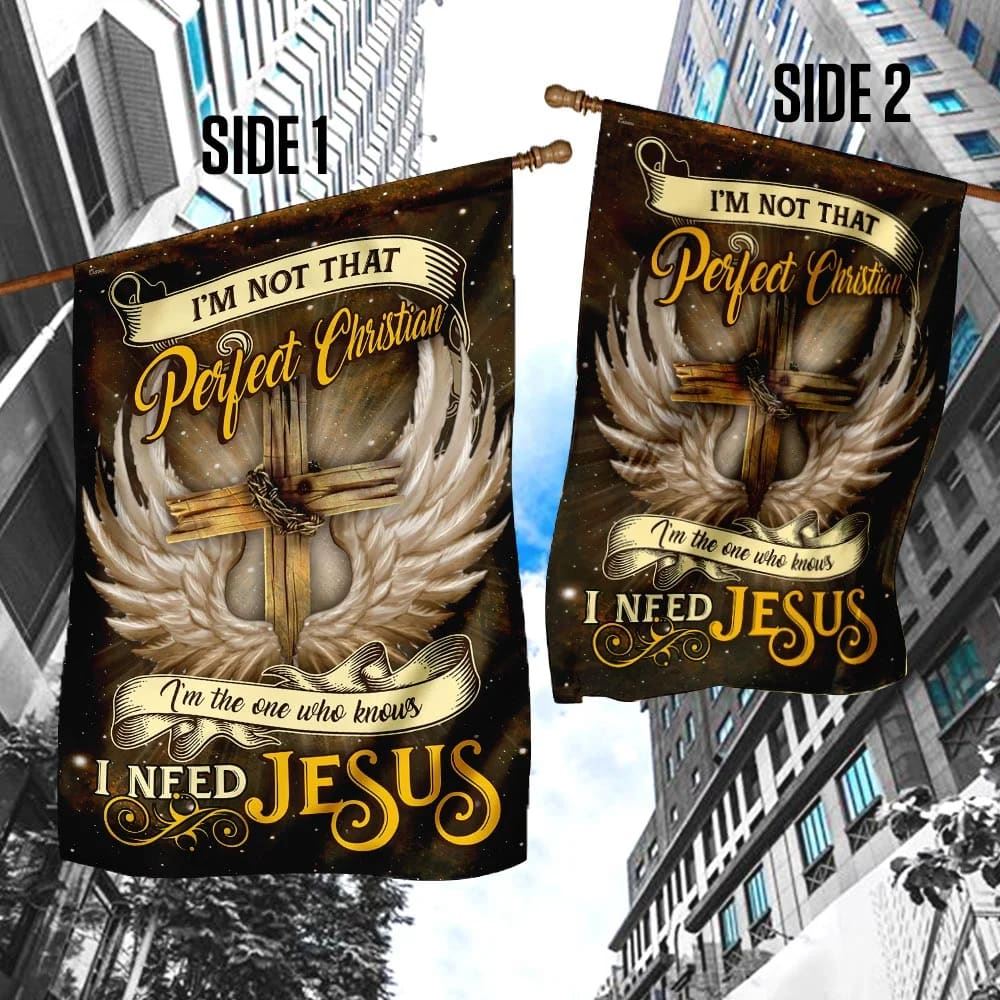 I Need Jesus Flag, Outdoor Christian House Flag, Christian Flag, Scripture Flag, Garden Banner