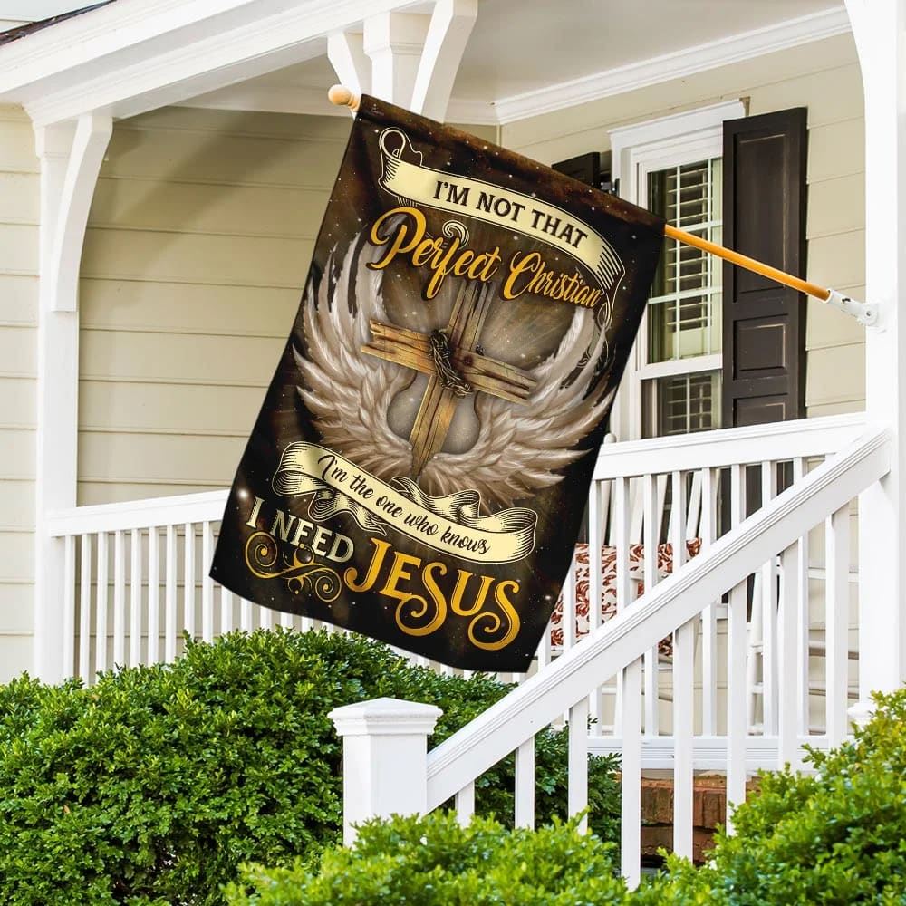 I Need Jesus Flag, Outdoor Christian House Flag, Christian Flag, Scripture Flag, Garden Banner