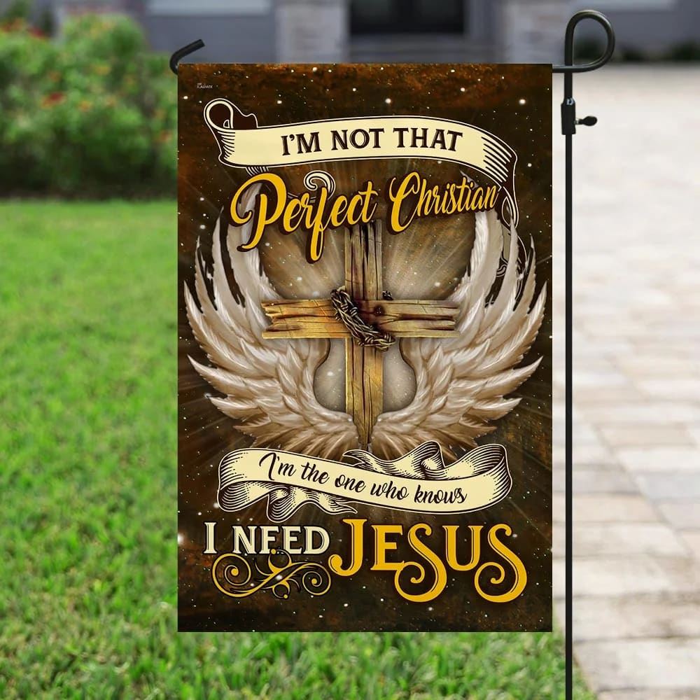 I Need Jesus Flag, Outdoor Christian House Flag, Christian Flag, Scripture Flag, Garden Banner