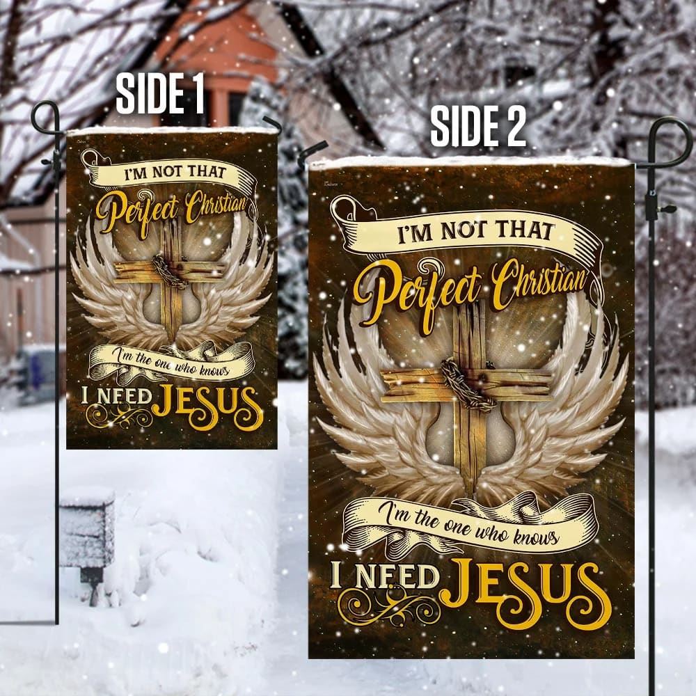 I Need Jesus Flag, Outdoor Christian House Flag, Christian Flag, Scripture Flag, Garden Banner