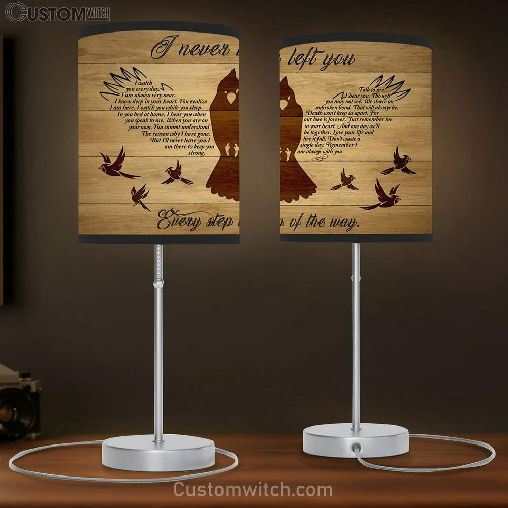 I Never Left You Cardinal Wood Background Large Table Lamb Art - Christian Lamb Gift Home Decor - Religious Table Lamb Prints