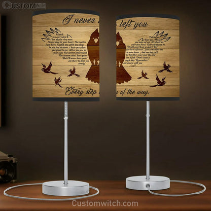 I Never Left You Cardinal Wood Background Large Table Lamb Art - Christian Lamb Gift Home Decor - Religious Table Lamb Prints