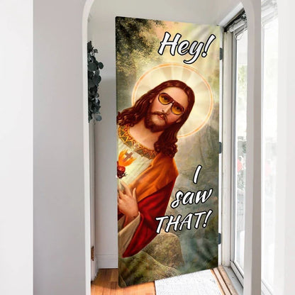 I Saw That Door Cover, Christian Door Decor, Door Christian Church, Christian Door Plaques