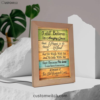 I Still Believe In Amazing Grace 2 Frame Lamp Prints - Bible Verse Decor - Scripture Art