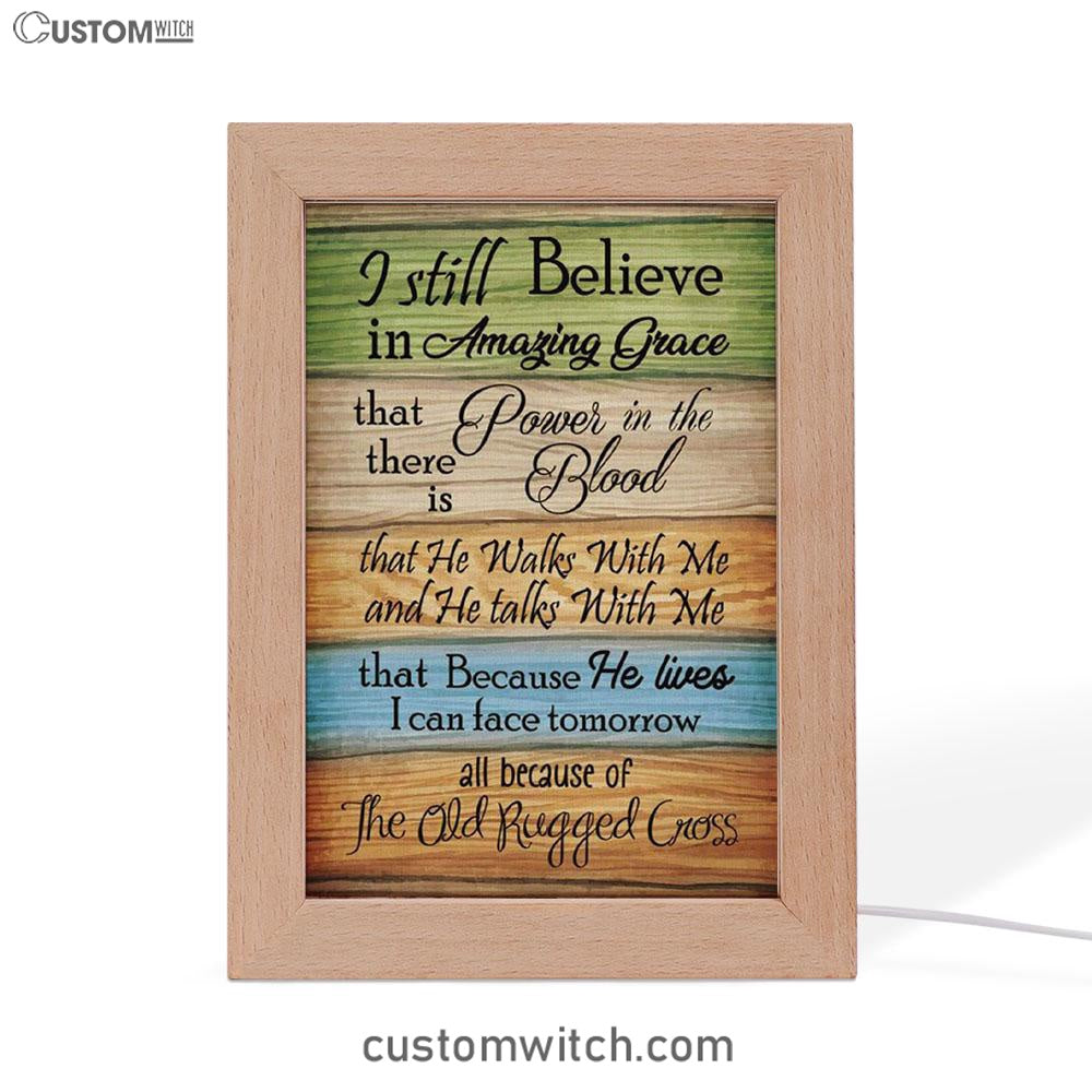 I Still Believe In Amazing Grace 2 Frame Lamp Prints - Bible Verse Decor - Scripture Art