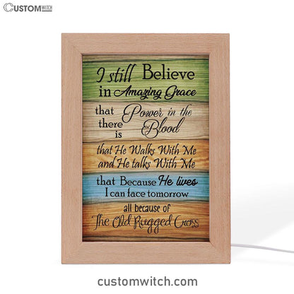 I Still Believe In Amazing Grace 2 Frame Lamp Prints - Bible Verse Decor - Scripture Art