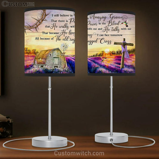 I Still Believe In Amazing Grace Table Lamb Gift - Bible Verse Lamb Gift - Christian Home Decor