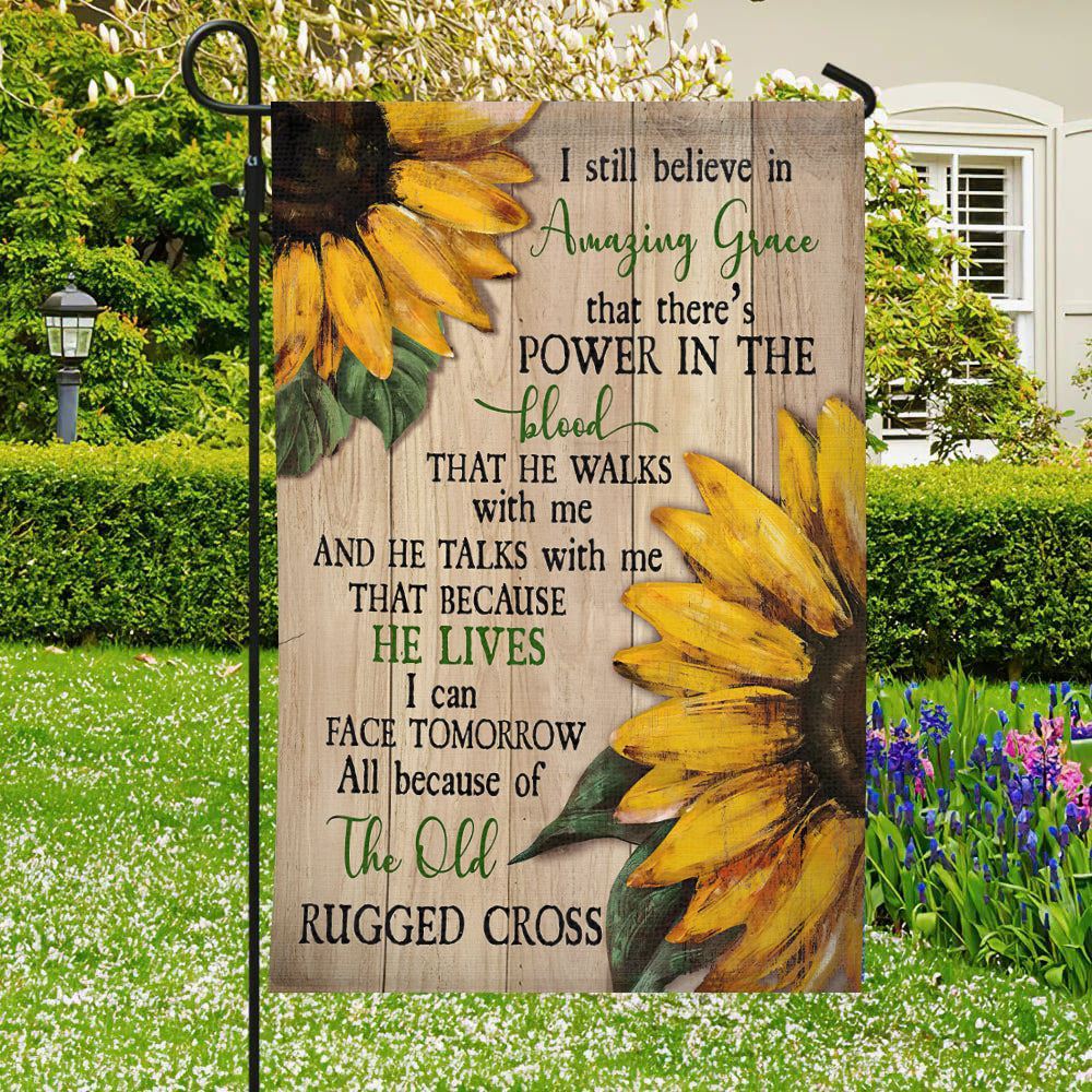 I Still Believe In Amazing Grace Flag, Bible Verses Flag, Christian's Flag, Jesus Garden Flag, Christian Flag, Scripture Flag, Garden Banner